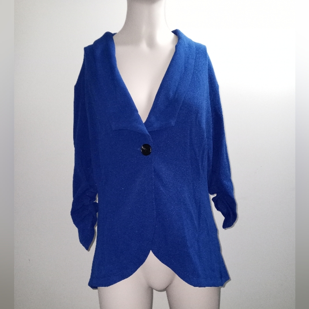 Blue Blazer jacket size large New with tags